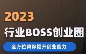 2023婚恋BOSS创业圈，全方位帮你提升创业能力-辉硕副业