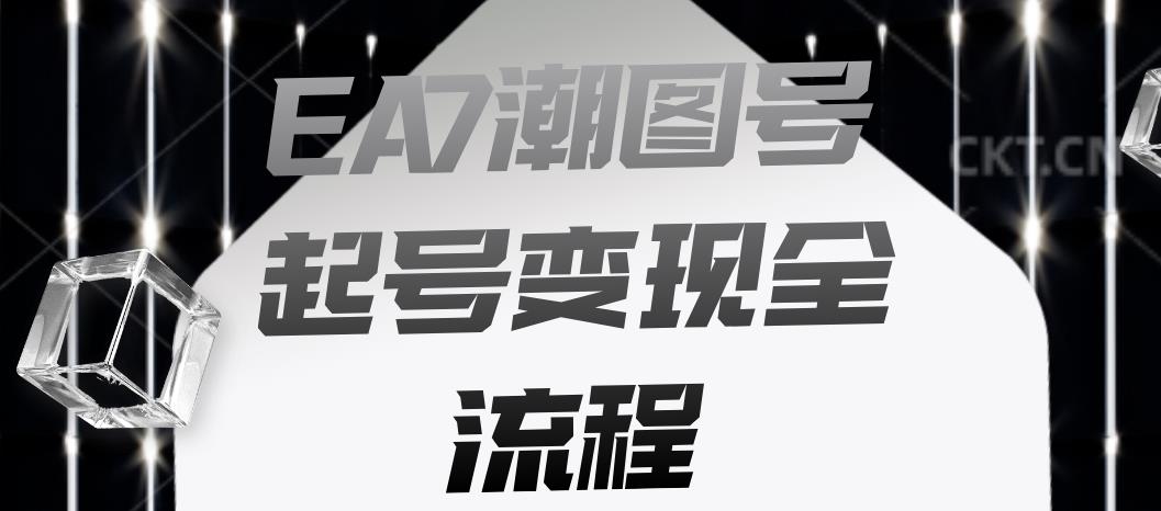 EA7潮图号起号变现全流程，快速起号飞速涨粉【揭秘】-辉硕副业