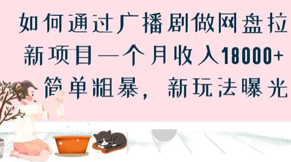 如何通过广播剧做网盘拉新项目一个月收入18000+，简单粗暴，新玩法曝光【揭秘】-辉硕副业