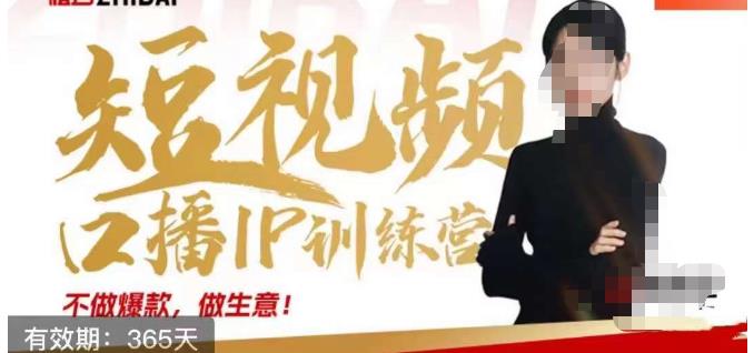 大实话IP圈周百见短视频口播IP训练营，讲透短视频创业核心方法-辉硕副业