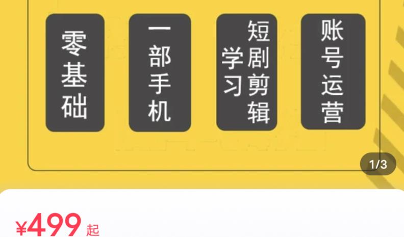 短剧另类新赛道剪辑解说课萱萱实操班（29节）-辉硕副业