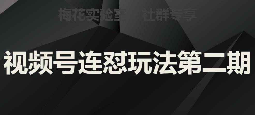 梅花实验室社群视频号连怼玩法第二期，实操讲解全部过程-辉硕副业