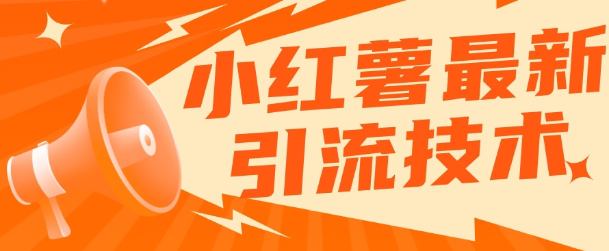 小红书最新引流技术，真正实现解放双手暴力引流-辉硕副业