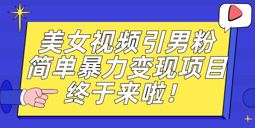 价值3980的男粉暴力引流变现项目，一部手机简单操作，新手小白轻松上手，每日收益500+【揭秘】-辉硕副业