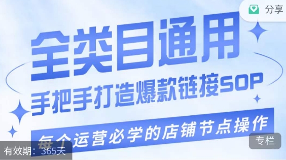 单品爆款打造实操运营，单品爆款从“0”-“1”手把手演练运营步骤-辉硕副业