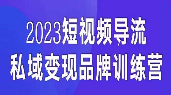 短视频导流·私域变现先导课，5天带你短视频流量实现私域变现-辉硕副业
