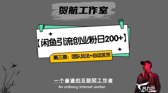 第三期：暴力引流，无脑搬运，闲鱼创业粉引流一天200+，更新全自动发货的团队闭环模式【揭秘】-辉硕副业