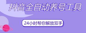 抖音全自动养号工具,自动观看视频,自动点赞、关注、评论、收藏-辉硕副业