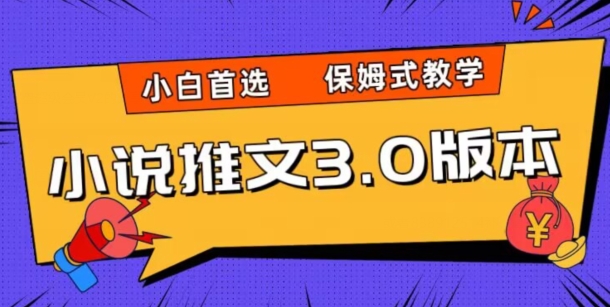 小说推文3.0玩法，日入两千+，保姆式教学，小白首选【揭秘】-辉硕副业