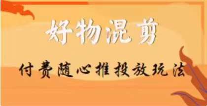 【万三】好物混剪付费随心推投放玩法，随心投放小课抖音教程-辉硕副业