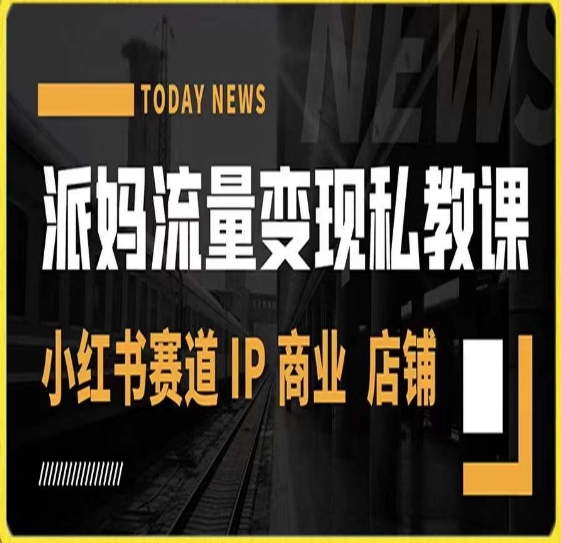 派妈流量变现私教课，小红书赛道IP  商业  店铺 -辉硕副业