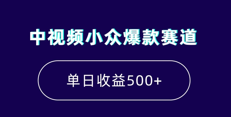中视频小众爆款赛道，7天涨粉5万+，小白也能无脑操作，轻松月入上万【揭秘】-辉硕副业