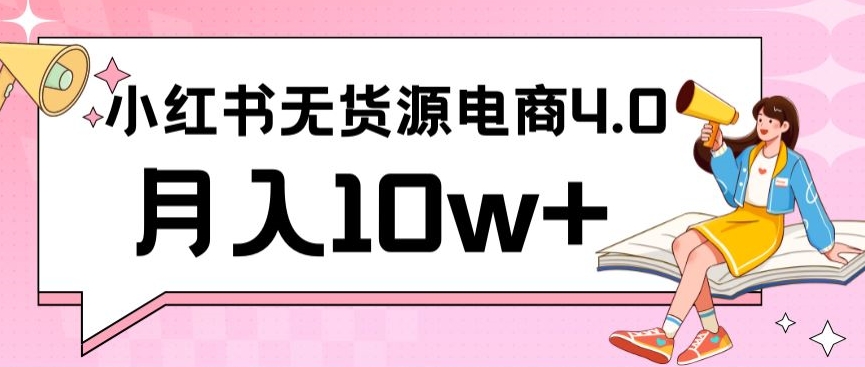 小红书新电商实战，无货源实操从0到1月入10w+联合抖音放大收益【揭秘】-杨大侠副业网