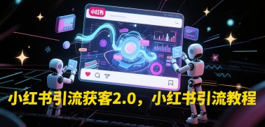 小红书引流获客2.0，小红书引流教程-辉硕副业