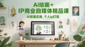Ai绘画+IP商业自媒体精品课,Ai绘画实操,个人ip打造-辉硕副业