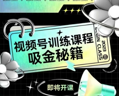 如何做好视频号，视频号训练课程，吸金秘籍-辉硕副业