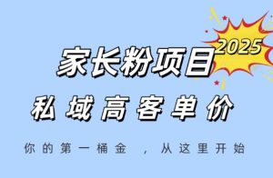 家长粉项目,一个可以长期变现暴利项目,私域高客单价,轻松完成你的人生第一桶金-辉硕副业