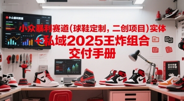 小众暴利赛道(球鞋定制，二创项目)实体+私域2025王炸组合  交付手册-辉硕副业
