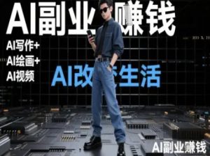 AI改变生活（Ai写作+AI绘画+Ai视频），AI副业挣钱-辉硕副业