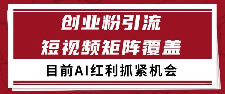 小红书某音创业赛道引流获客 自热矩阵日引200+【揭秘】-辉硕副业