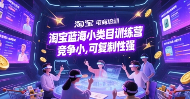 淘宝蓝海小类目训练营， 竞争小，可复制性强-辉硕副业