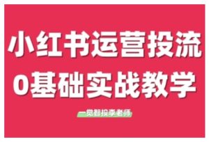 小红书运营投流,小红书广告投放从0到1的实战课,学完即可开始投放(更新)-辉硕副业