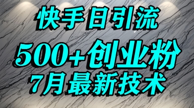 创业粉怎么打？快手精准引流创业粉，宝妈群体日进500+精准流量-辉硕副业