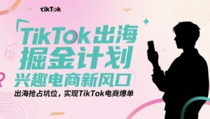 TikTok出海掘金计划,兴趣电商新风口,出海抢占坑位,实现TikTok电商爆单-辉硕副业