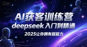 AI获客训练营，deepseek入门到精通，2025让你拥有超能力-辉硕副业