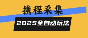 2025携程信息采集全自动玩法，高单价，零人工，全天开干【揭秘】-辉硕副业