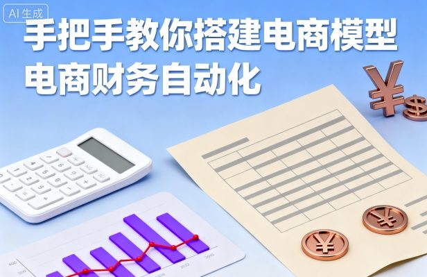 手把手教你搭建电商模型-电商财务自动化-辉硕副业