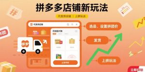 拼多多店铺新玩法,代发供应链上拼玩法-辉硕副业