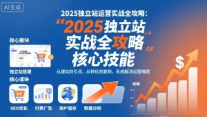 2025独立站运营实战全攻略,一站式掌握独立站运营核心技能-辉硕副业