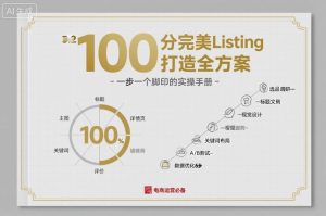 100分完美Listing打造全方案,想要完美listing必须是需要一步一个脚印的-辉硕副业